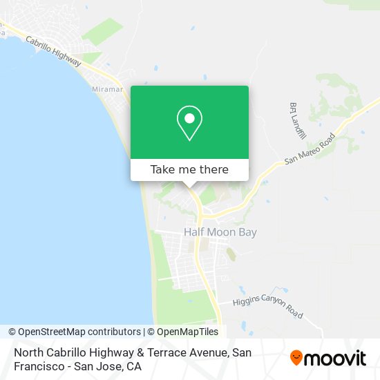 North Cabrillo Highway & Terrace Avenue map