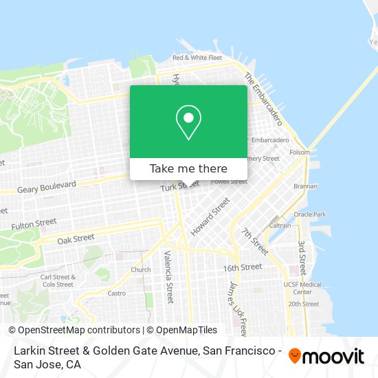 Larkin Street & Golden Gate Avenue map