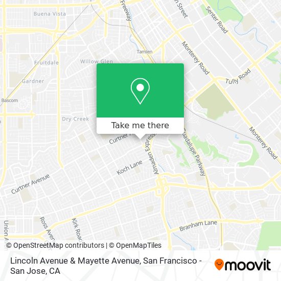 Mapa de Lincoln Avenue & Mayette Avenue