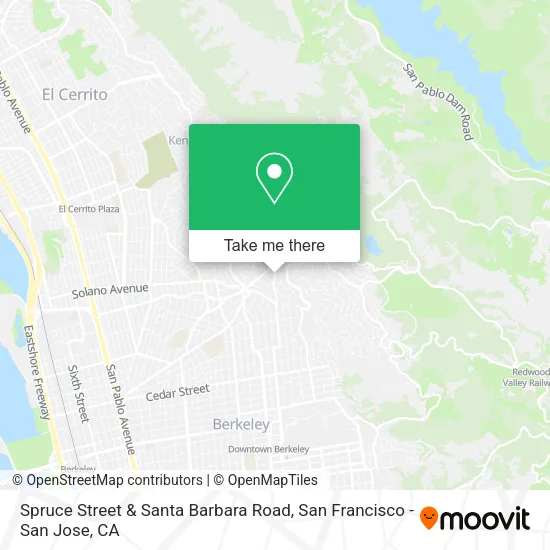 Mapa de Spruce Street & Santa Barbara Road