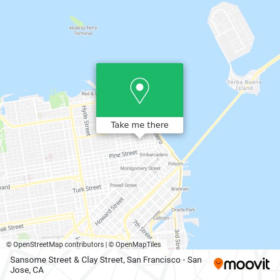 Sansome Street & Clay Street map