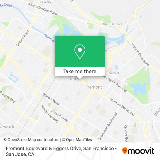 Fremont Boulevard & Eggers Drive map