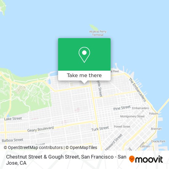 Chestnut Street & Gough Street map