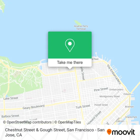 Mapa de Chestnut Street & Gough Street