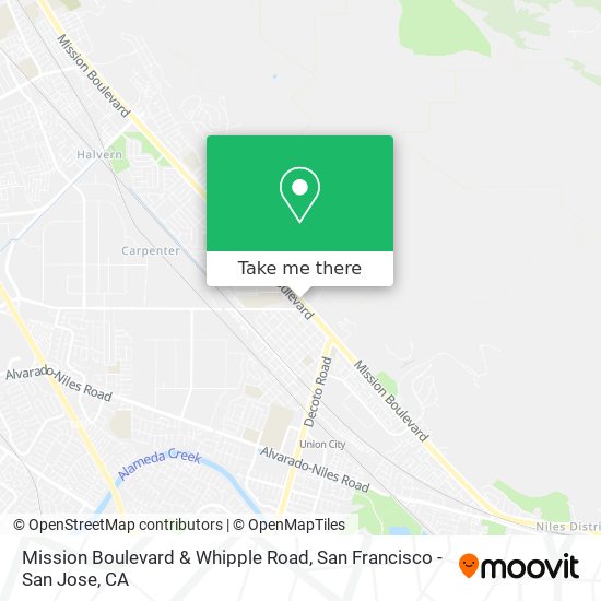 Mapa de Mission Boulevard & Whipple Road