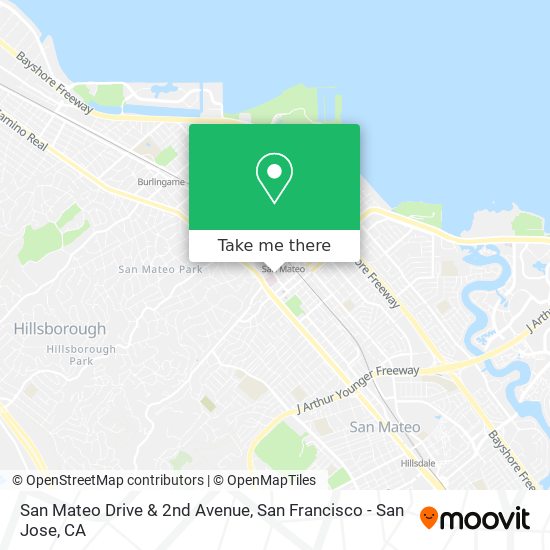 Mapa de San Mateo Drive & 2nd Avenue