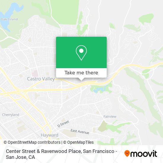 Center Street & Ravenwood Place map