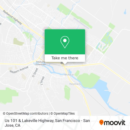 Mapa de Us 101 & Lakeville Highway