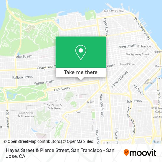 Mapa de Hayes Street & Pierce Street