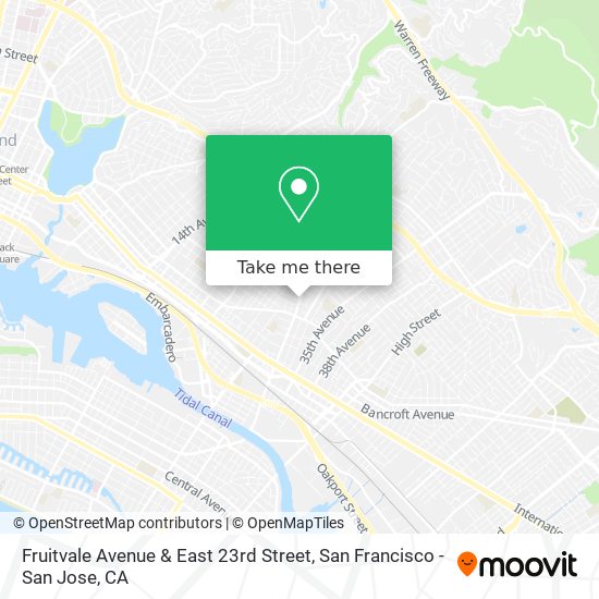 Fruitvale Avenue & East 23rd Street map