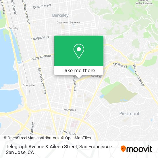 Mapa de Telegraph Avenue & Aileen Street