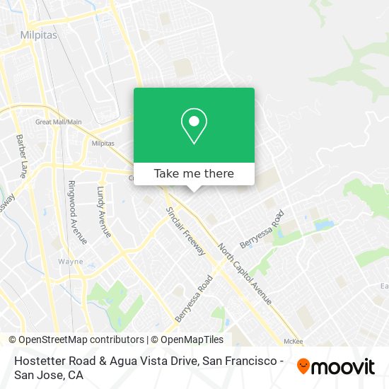 Mapa de Hostetter Road & Agua Vista Drive