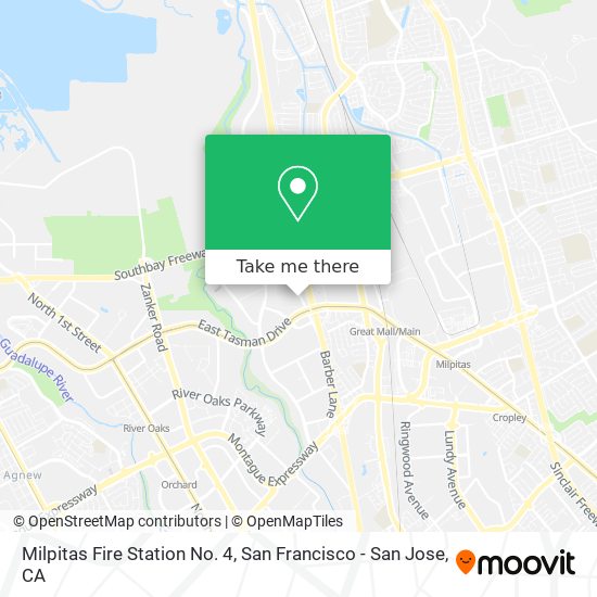 Milpitas Fire Station No. 4 map