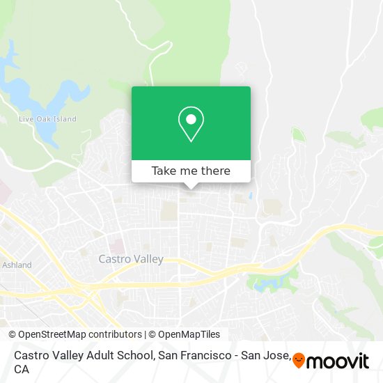 Castro Valley Adult School map