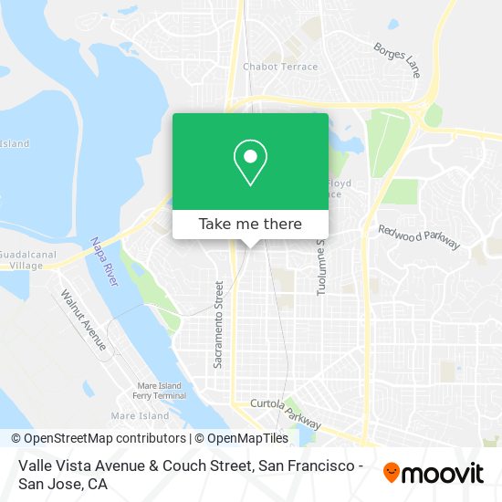 Mapa de Valle Vista Avenue & Couch Street