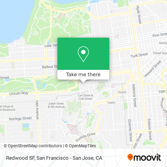 Redwood SF map