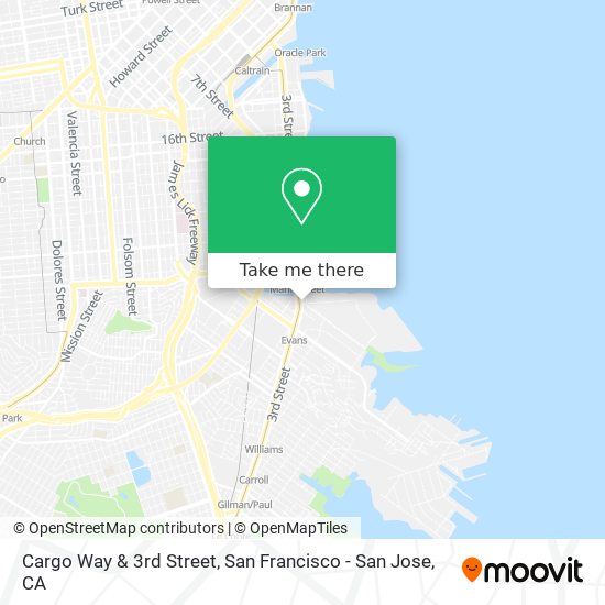 Cargo Way & 3rd Street map