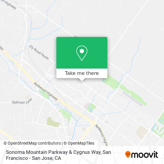 Sonoma Mountain Parkway & Cygnus Way map