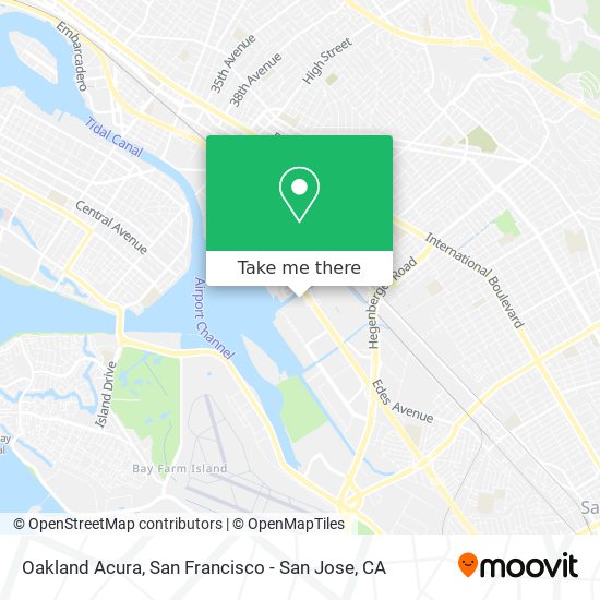 Oakland Acura map