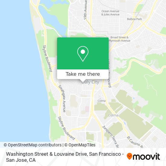 Mapa de Washington Street & Louvaine Drive