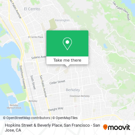 Mapa de Hopkins Street & Beverly Place