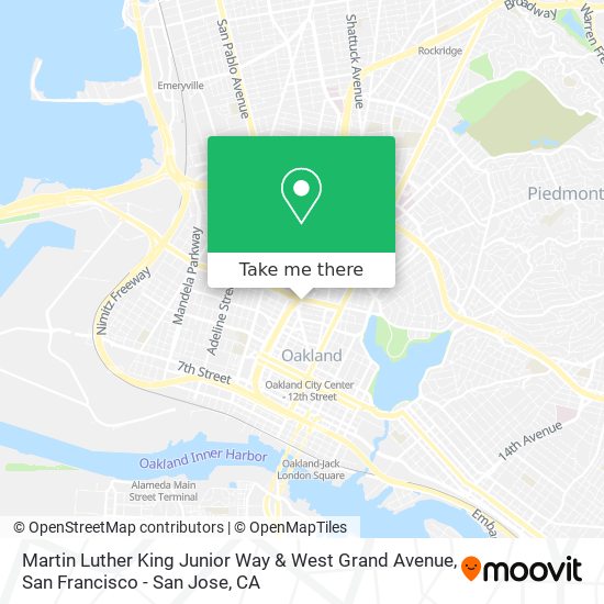 Mapa de Martin Luther King Junior Way & West Grand Avenue