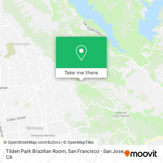 Tilden Park Brazilian Room map