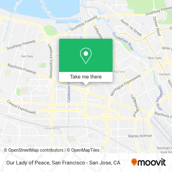 Our Lady of Peace map