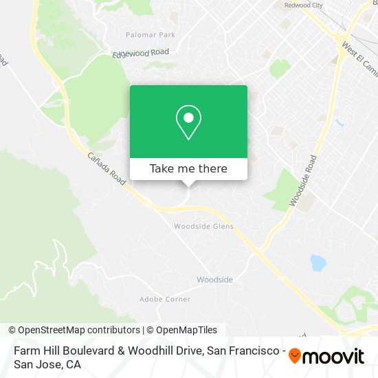 Farm Hill Boulevard & Woodhill Drive map