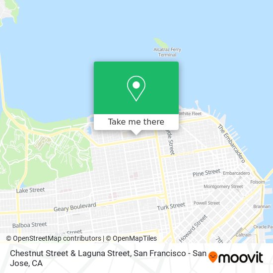 Mapa de Chestnut Street & Laguna Street