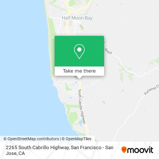 2265 South Cabrillo Highway map