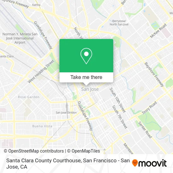 Mapa de Santa Clara County Courthouse