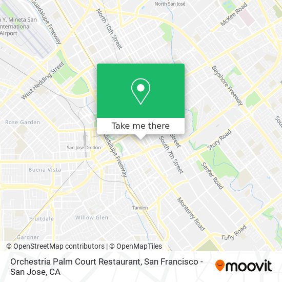 Mapa de Orchestria Palm Court Restaurant