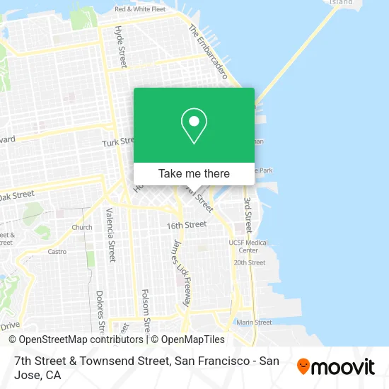 Mapa de 7th Street & Townsend Street