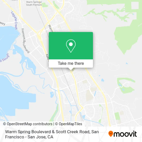 Warm Spring Boulevard & Scott Creek Road map