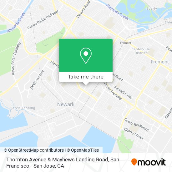 Thornton Avenue & Mayhews Landing Road map