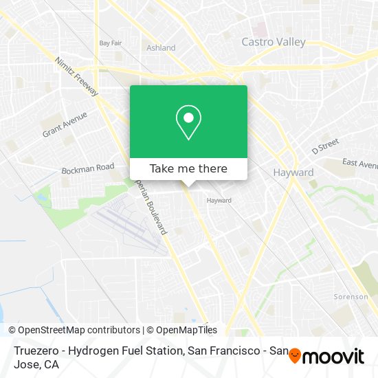 Truezero - Hydrogen Fuel Station map