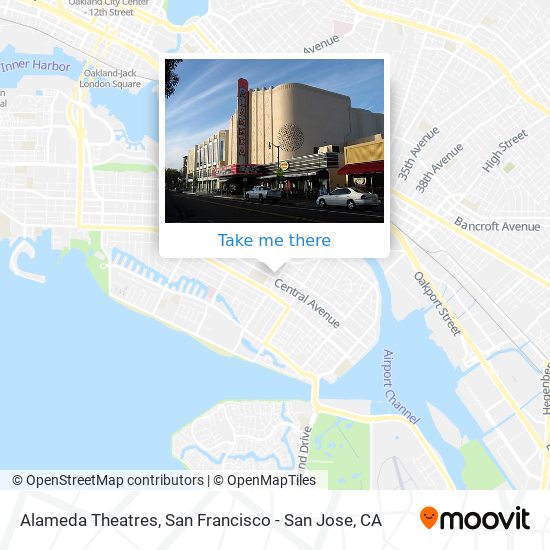 Alameda Theatres map