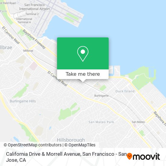 California Drive & Morrell Avenue map