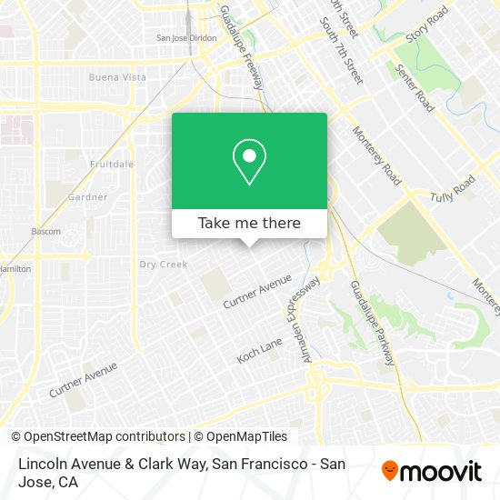 Lincoln Avenue & Clark Way map