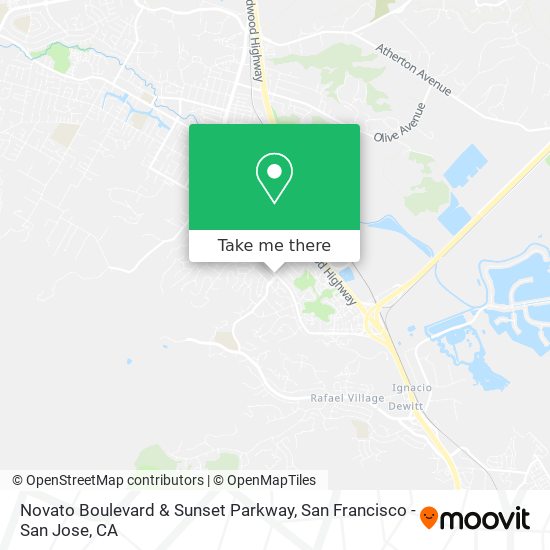 Mapa de Novato Boulevard & Sunset Parkway