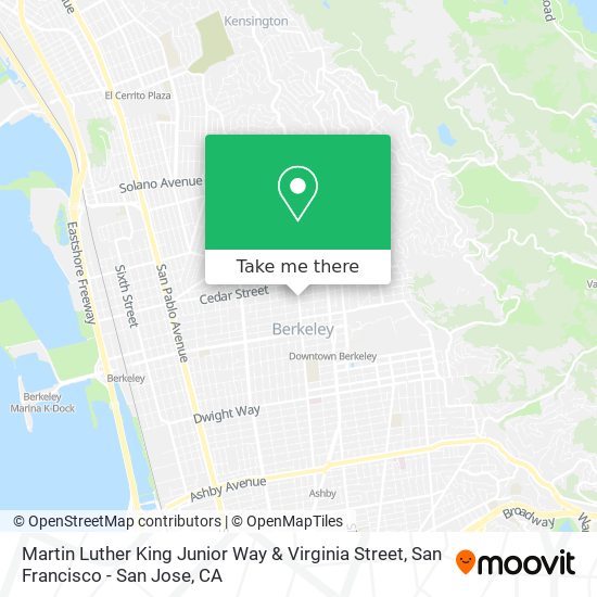 Martin Luther King Junior Way & Virginia Street map