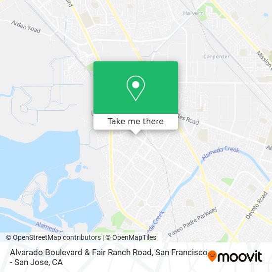 Alvarado Boulevard & Fair Ranch Road map