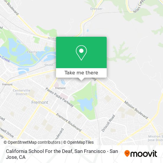 Mapa de California School For the Deaf