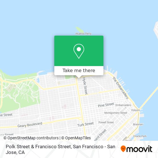 Polk Street & Francisco Street map