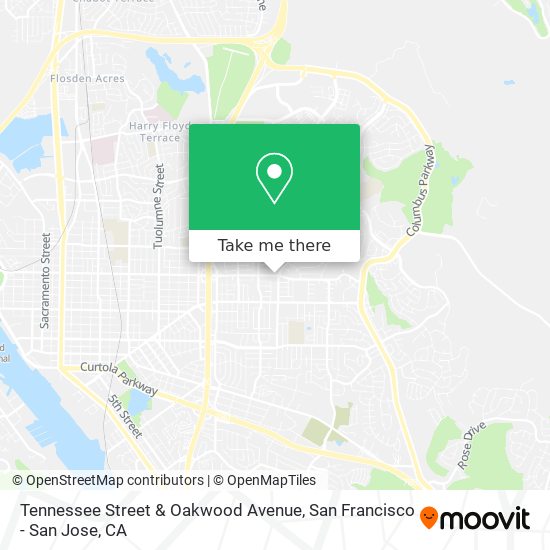 Mapa de Tennessee Street & Oakwood Avenue