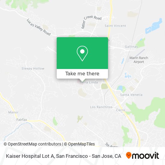 Kaiser Hospital Lot A map