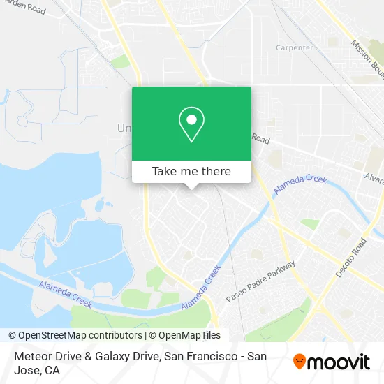 Meteor Drive & Galaxy Drive map