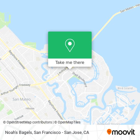 Noah's Bagels map