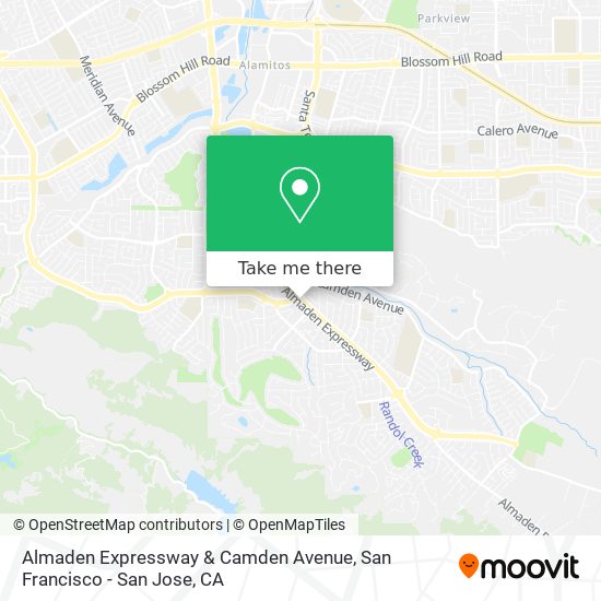 Mapa de Almaden Expressway & Camden Avenue